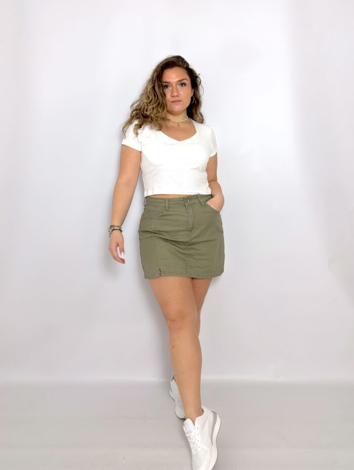 Camiseta M/C Escote Corazón Blanca - Imagen 4