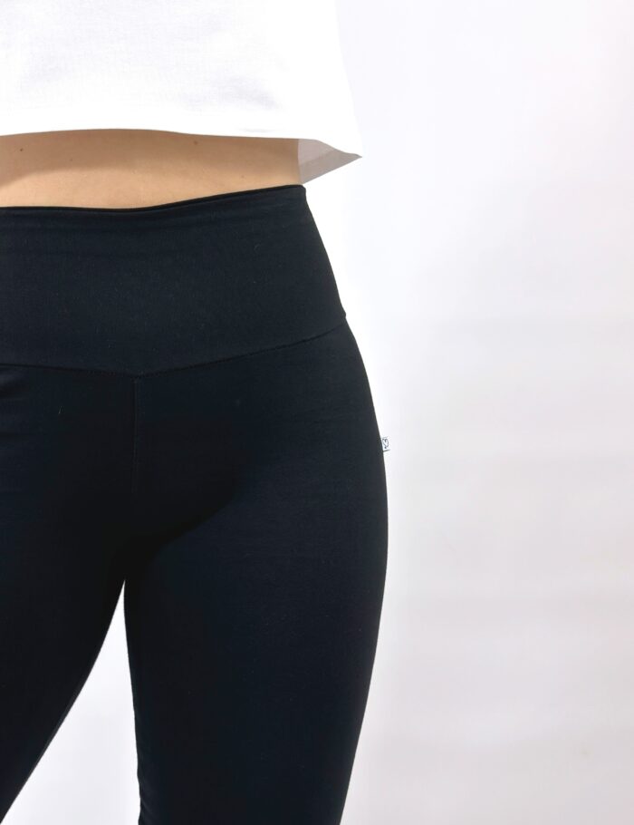 Legging Campana Cintura Alta Negro - Imagen 3