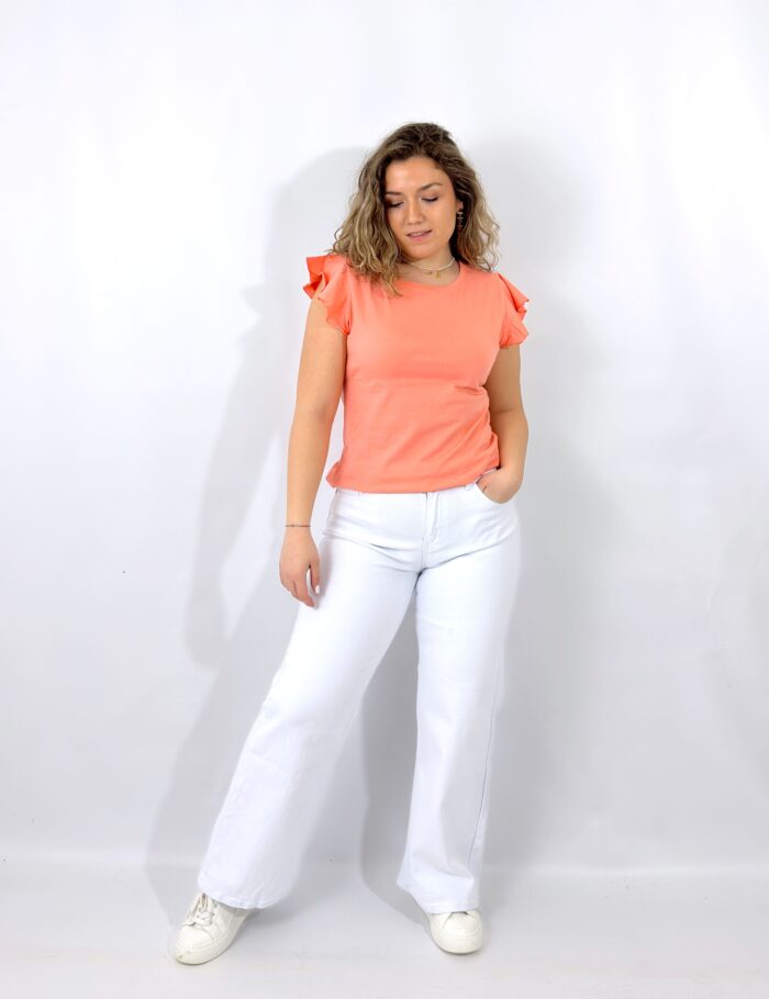 Camiseta Volante Coral - Imagen 2