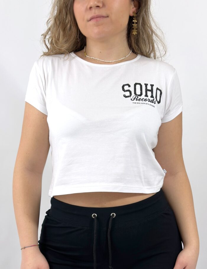 Camiseta Crop Soho Blanca - Imagen 2