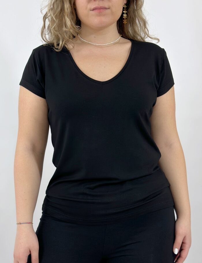 Camiseta Viscosa Negra