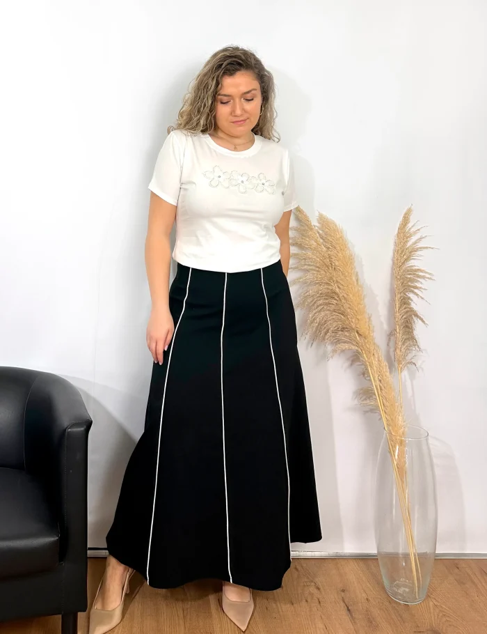 Camiseta Blanca Flores