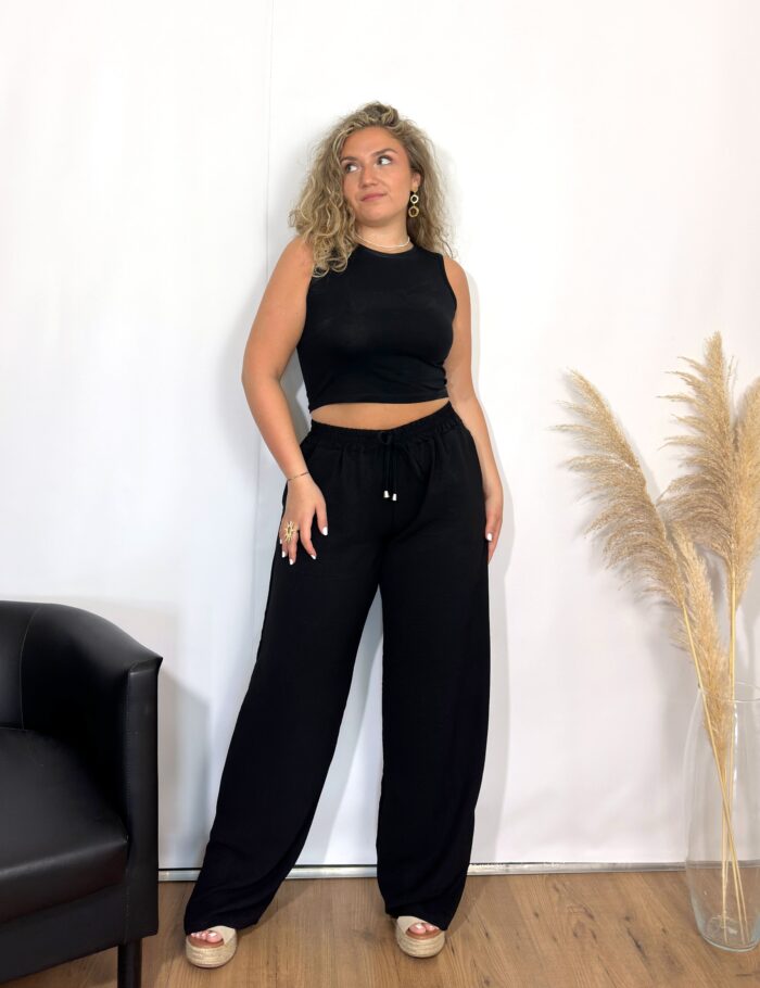 Pantalón Fluido Negro - Imagen 7