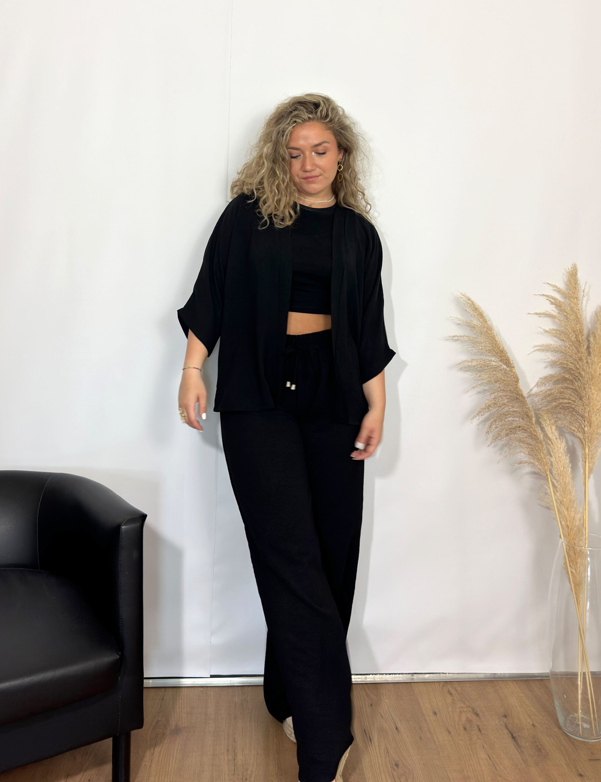 Pantalón Fluido Negro