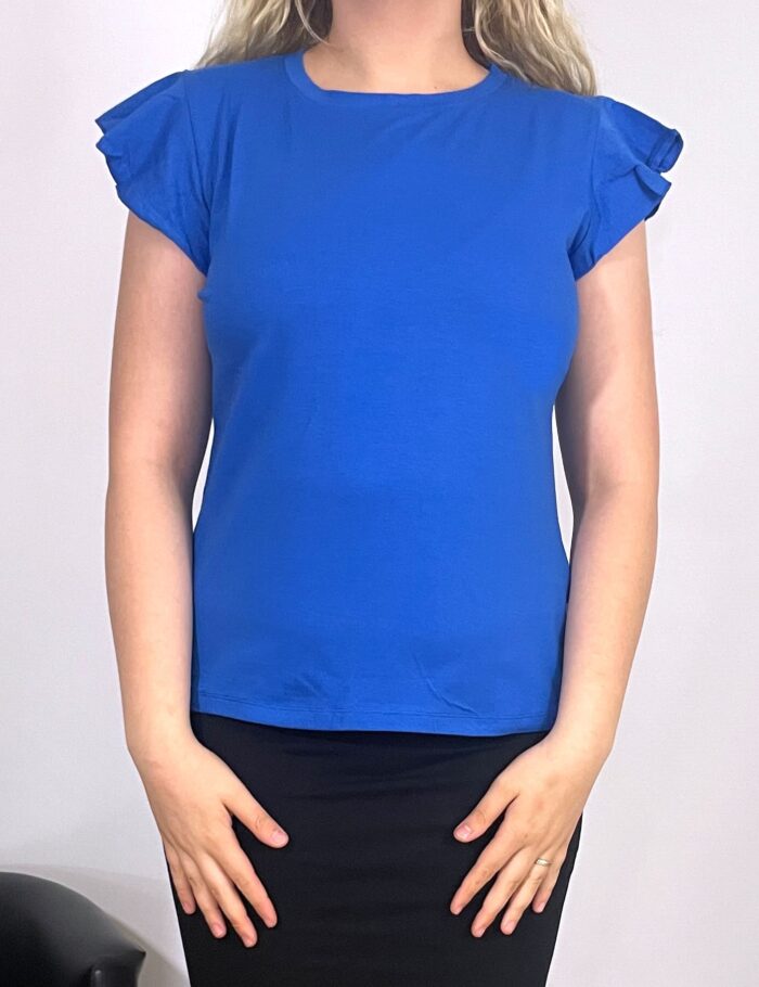 Camiseta Volante Azul