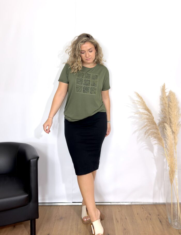 Falda Midi Negra
