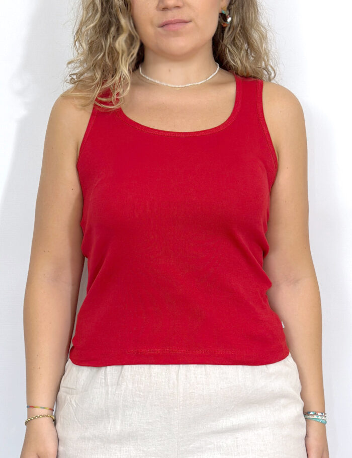 Camiseta Nadadora Rib Roja