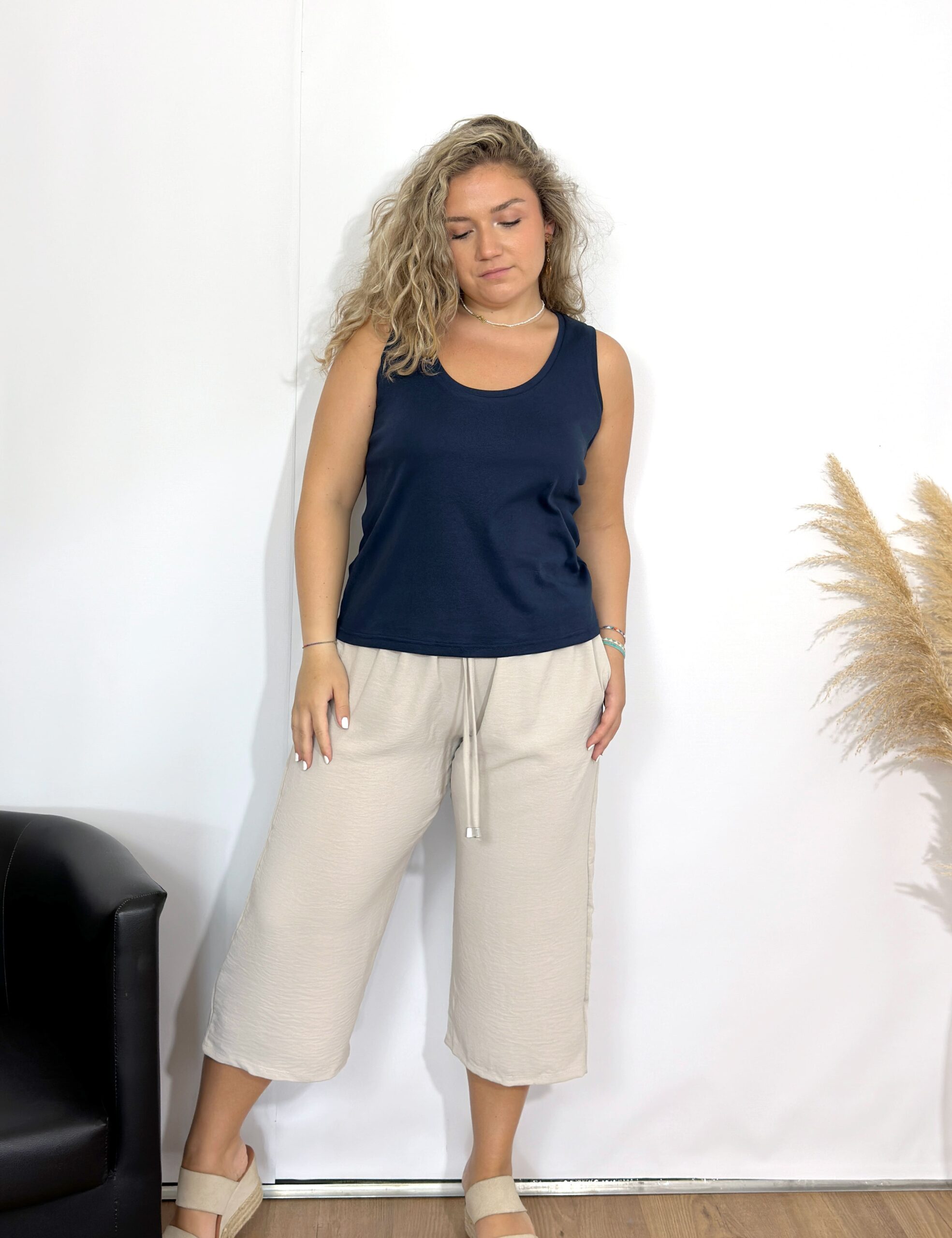 Top Basic Azul Noche
