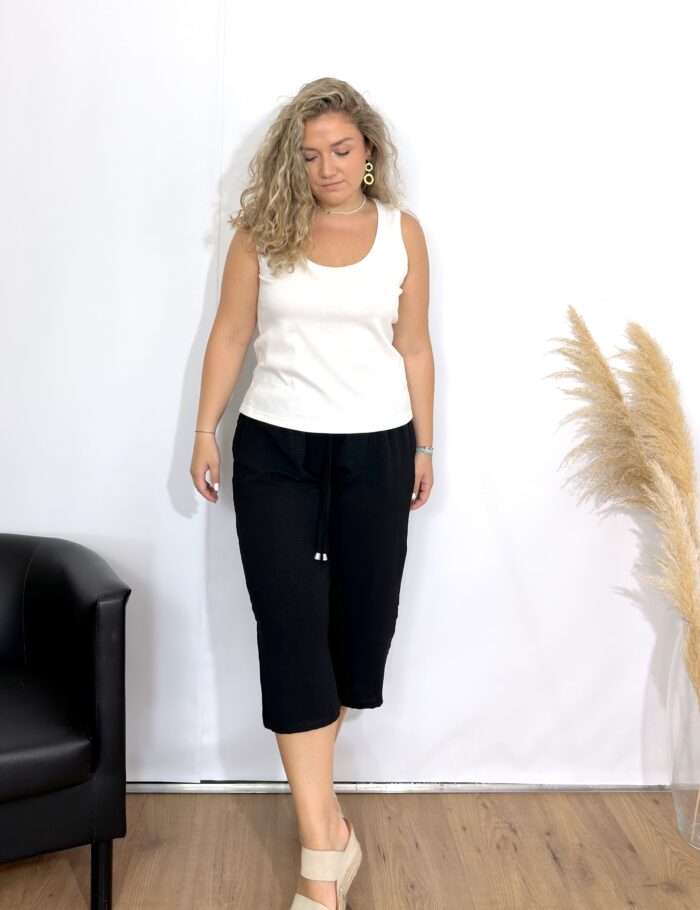 Pantalón Capri Negro - Imagen 2