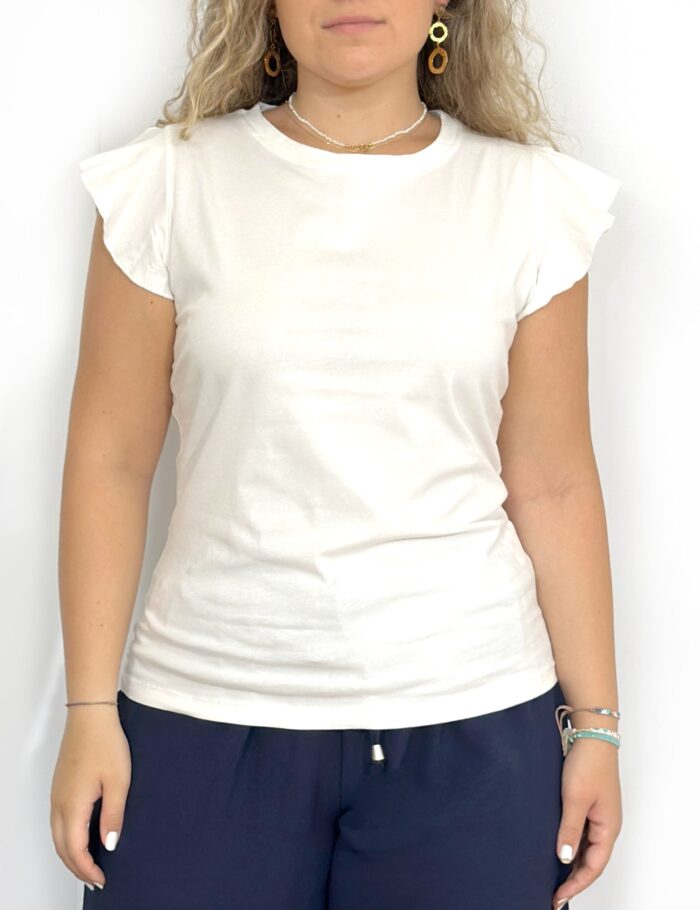 Camiseta Volante Crudo