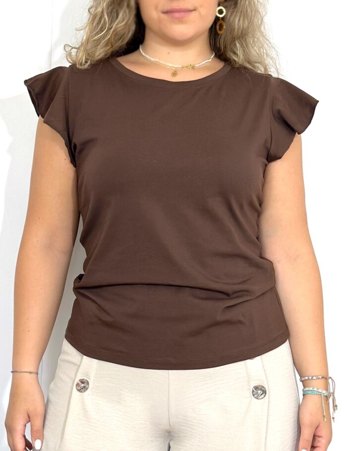 Camiseta Volante Chocolate