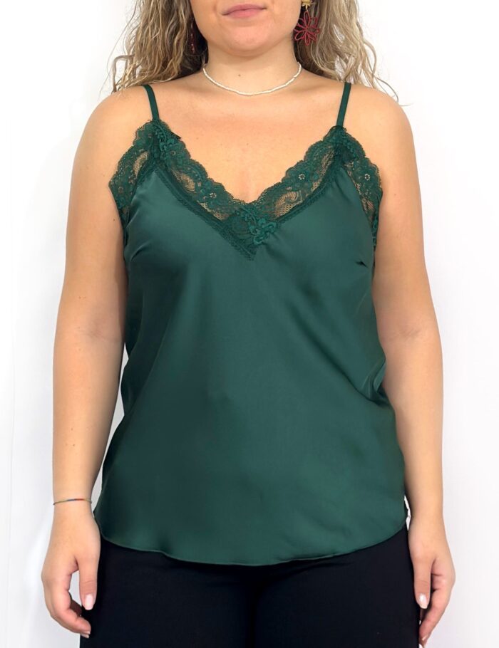 Top Lencero Raso Verde