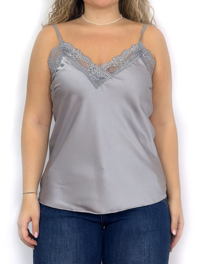 Top Lencero Raso Plata