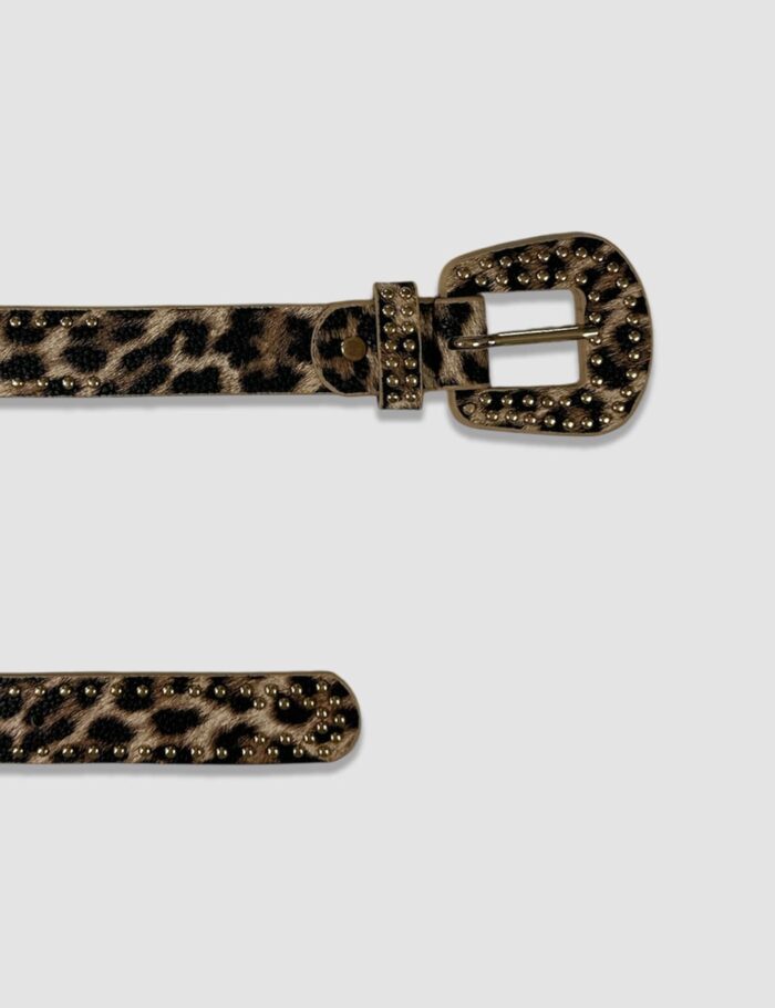 Cinturón Tachuelas Leopardo - Imagen 2