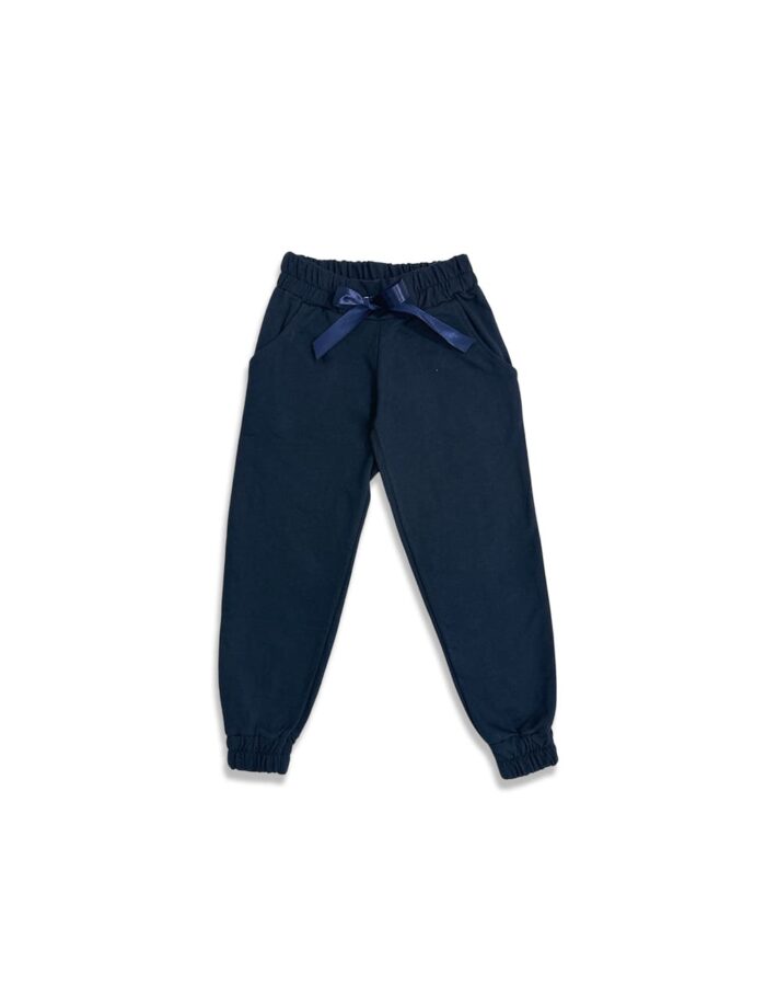 Pantalón Felpa Lazo Marino Niña