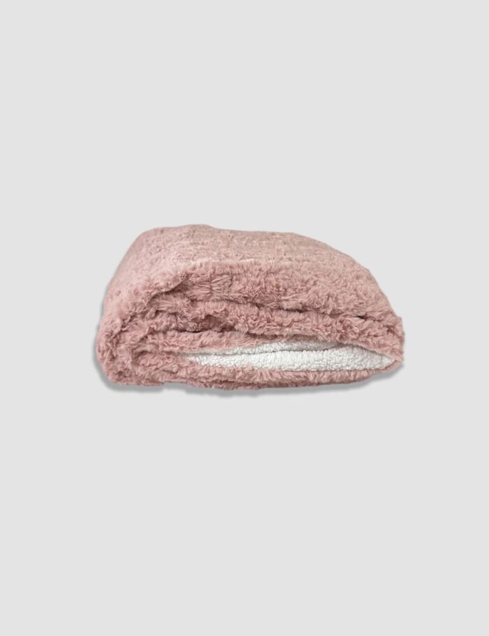 Manta Luxe Sherpa Rosa