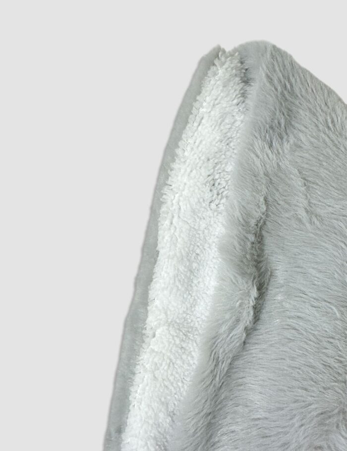 Manta Luxe Sherpa Gris - Imagen 2