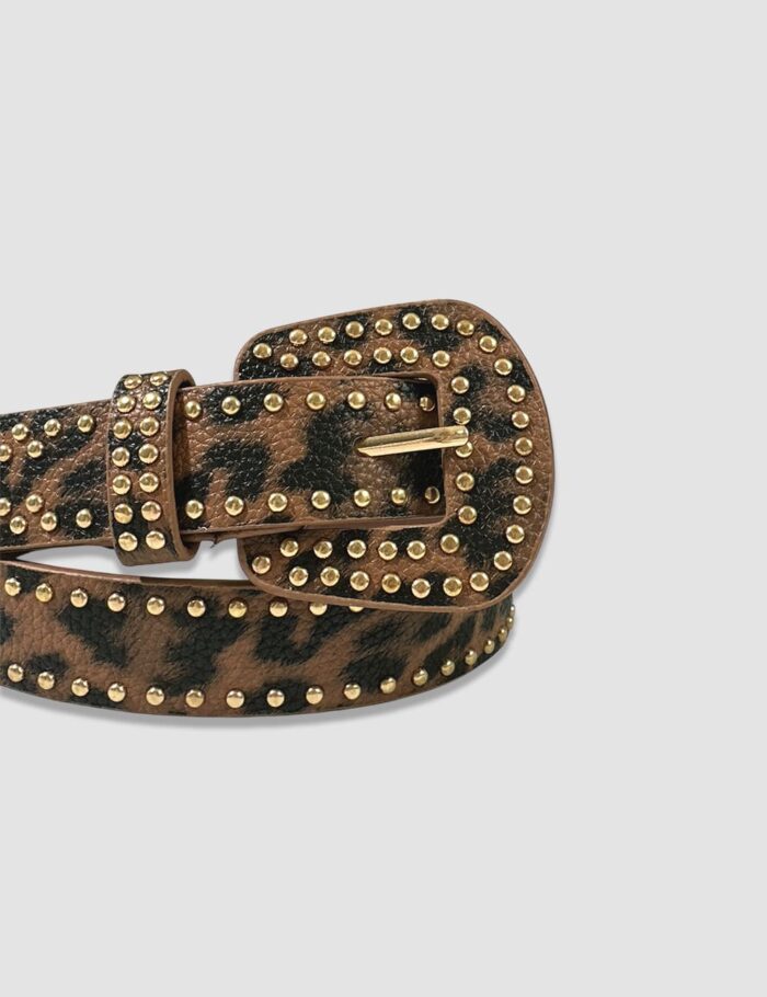 Cinturón Tachuelas Leopardo - Imagen 3