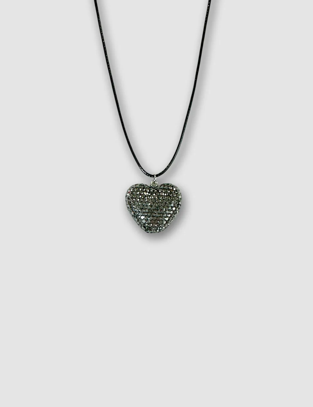 Collar Pedreria Corazón Plata