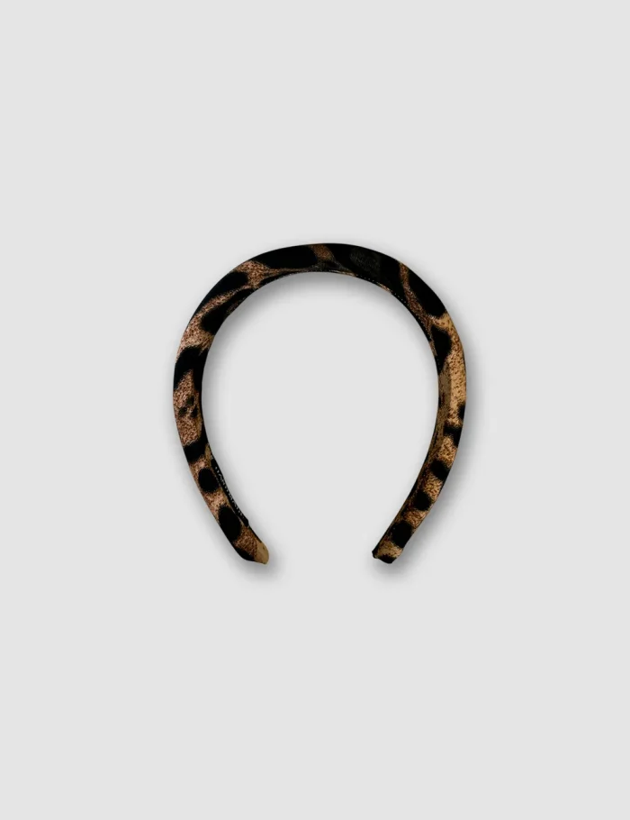 Diadema Animal Print Marrón