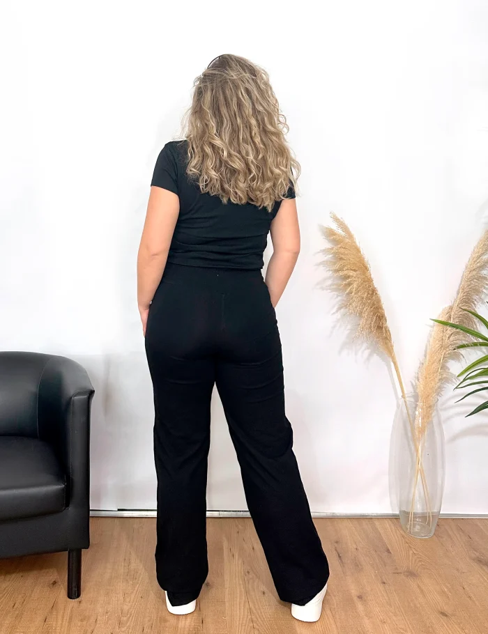 Legging Wide-leg Negro - Imagen 4