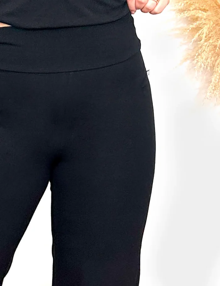 Legging Wide-leg Negro - Imagen 3