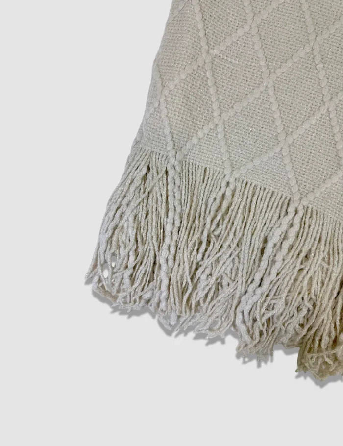 Bufanda Flecos Beige - Imagen 2