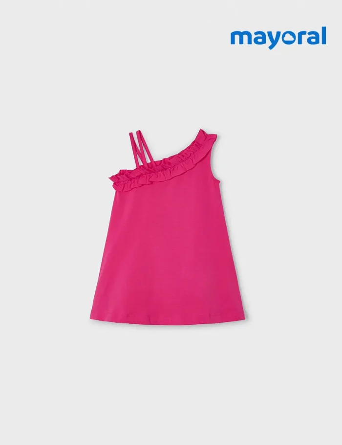 Vestido Asimétrico Fucsia - Imagen 2