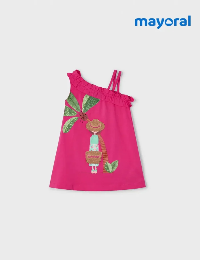 Vestido Asimétrico Fucsia