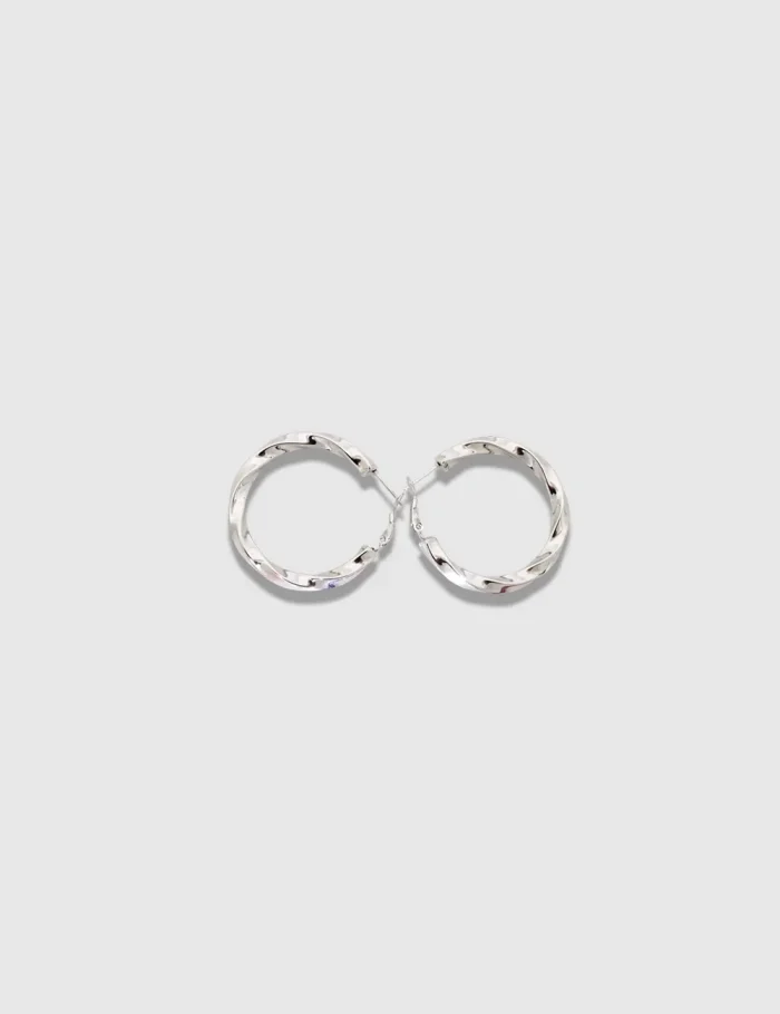 Pendientes Aro Plateados