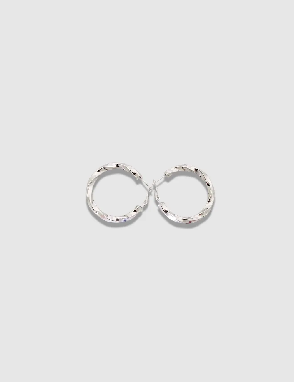 Pendientes Aro Plateados