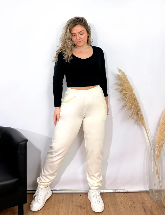 Jogger Felpa BSC Crema - Imagen 2