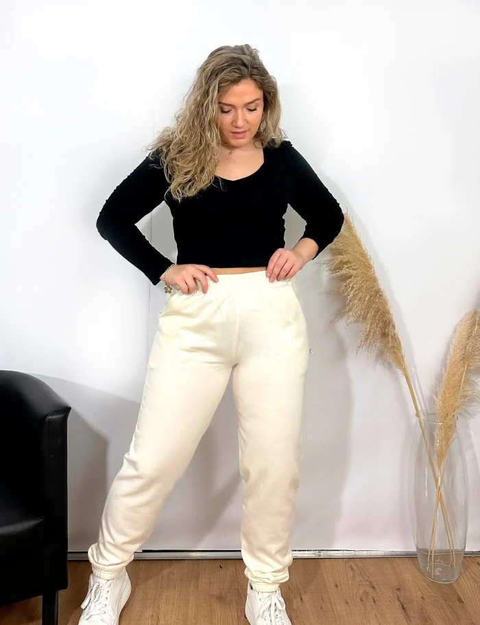 Jogger Felpa BSC Crema - Imagen 3