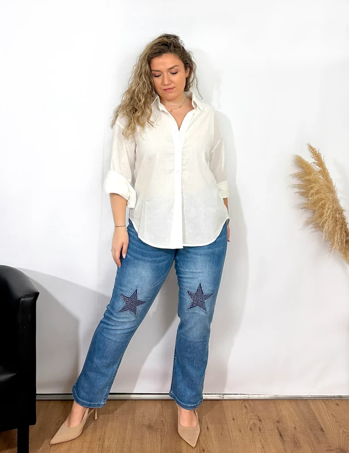 Jeans Mom Fit Estrellas - Imagen 3