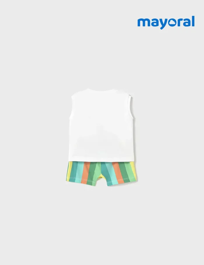 Conjunto Dino Blanco Rayas - Imagen 2