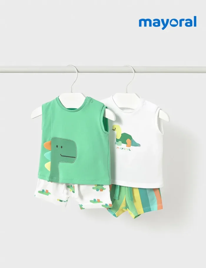 Conjunto Dino Blanco Rayas - Imagen 3