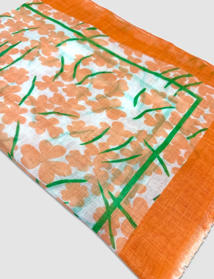 Pañuelo Flores Lino - Imagen 2