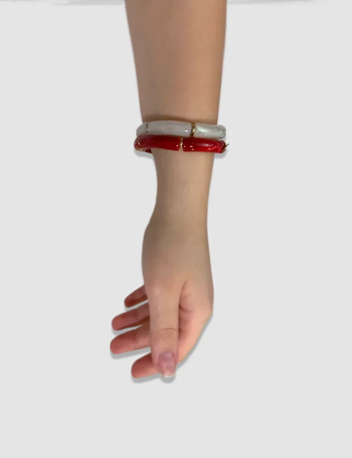 Pulsera Elástica Granate - Imagen 2