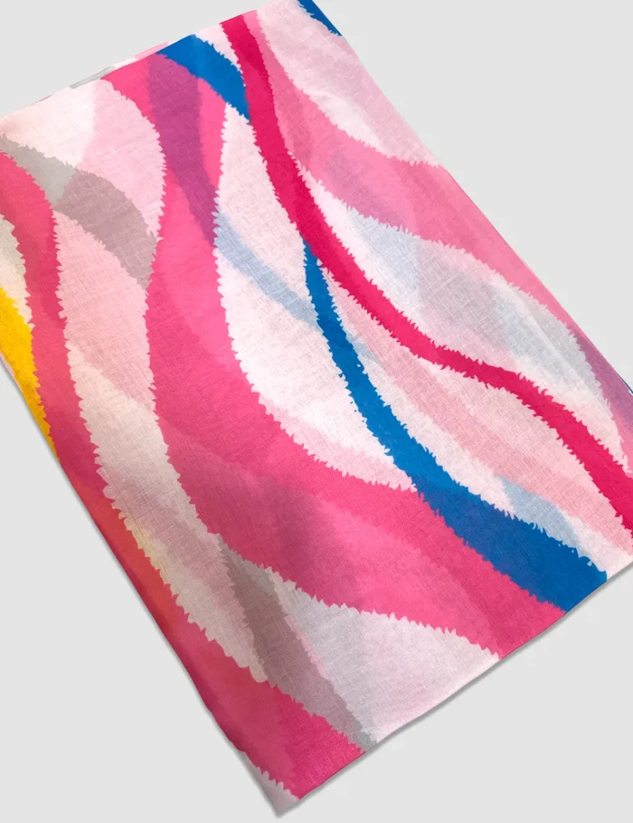 Pañuelo Estampado Rosa - Imagen 2