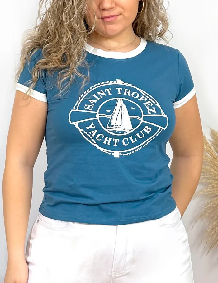 Camiseta Yacht Club Azul - Imagen 2