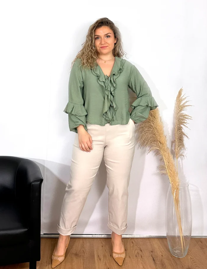 Pantalón Legging Beige - Imagen 4