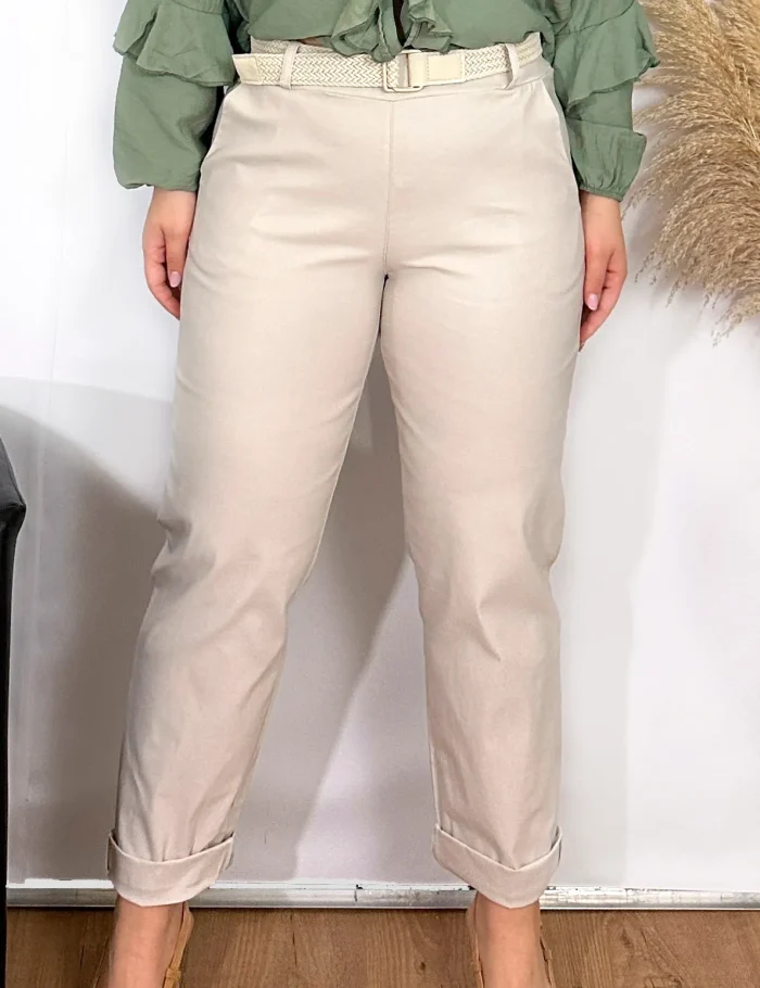 Pantalón Legging Beige