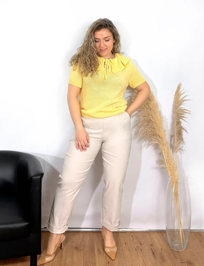 Jersey Cuello Bebé Amarillo