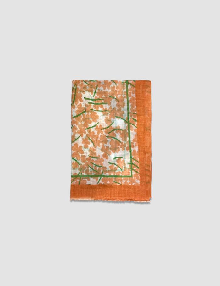 Pañuelo Flores Lino