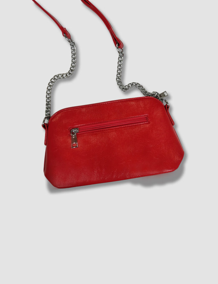 Bolso Bandolera Tachuelas Rojo - Imagen 3