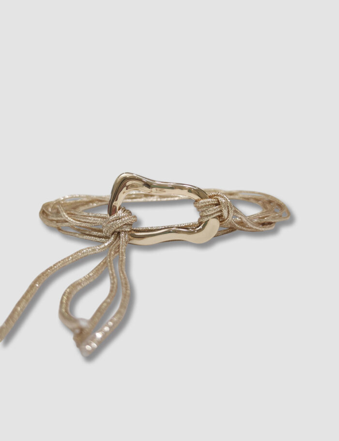 Cinturón Cordones Dorado