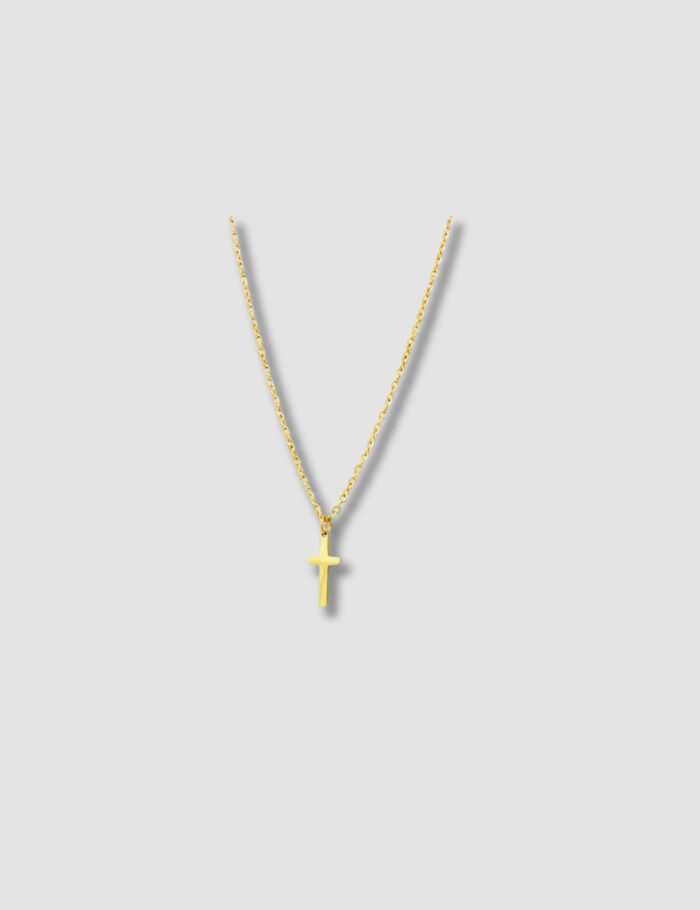 Collar Acero Cruz