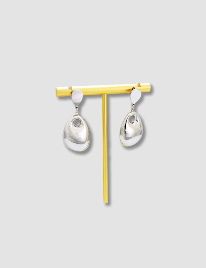Pendientes Acero Gotas