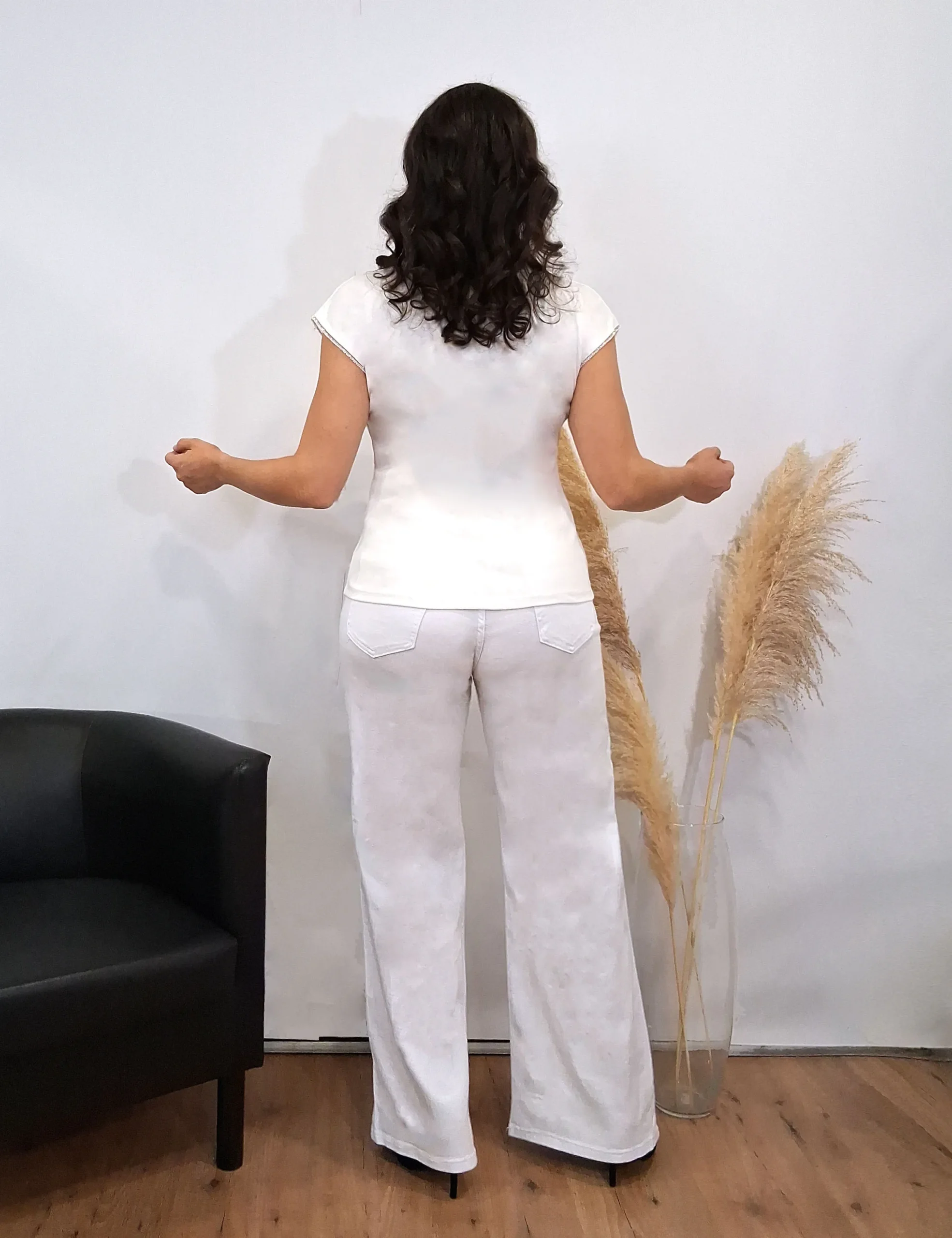 Alternative view of Camiseta Detalle Brillo Mangas