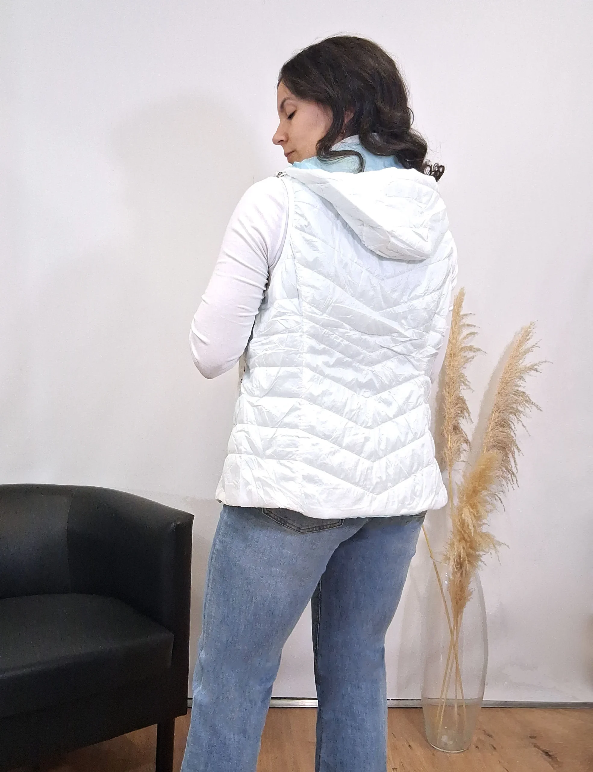 Alternative view of Chaleco Acolchado Blanco